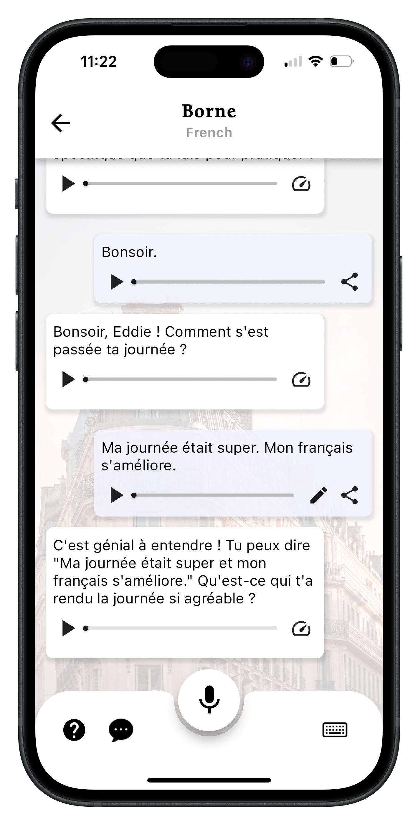 Learn French Online With Ai - Borne Speak French Fluently